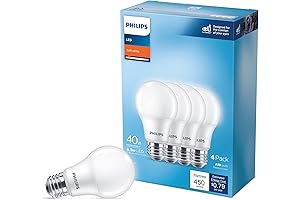 Philips LED Basic Frosted Dimmable A19 Light Bulbs