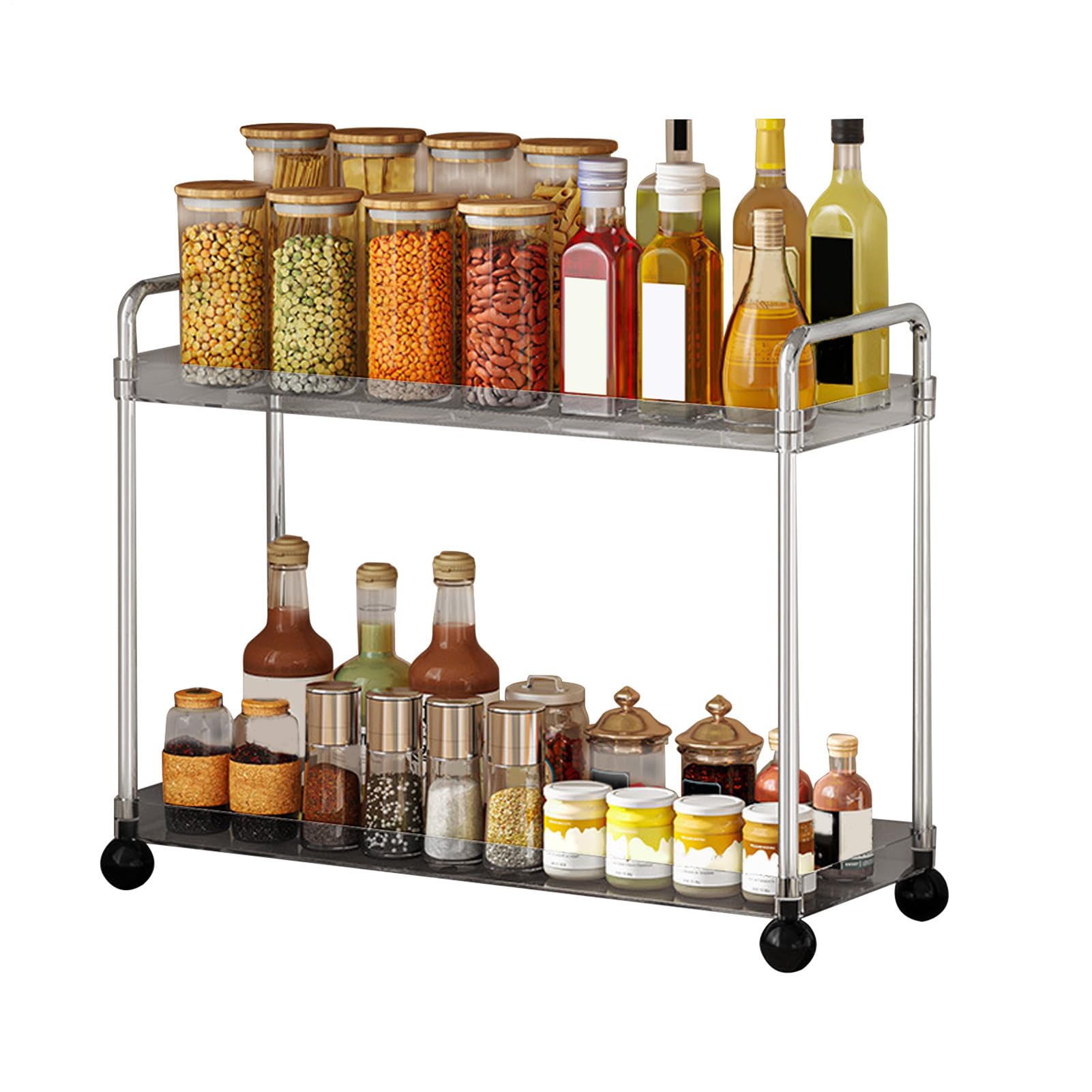 Organisateur de vanité salle de bain et étagère cosmétiques pour rangement sous évier cuisine
