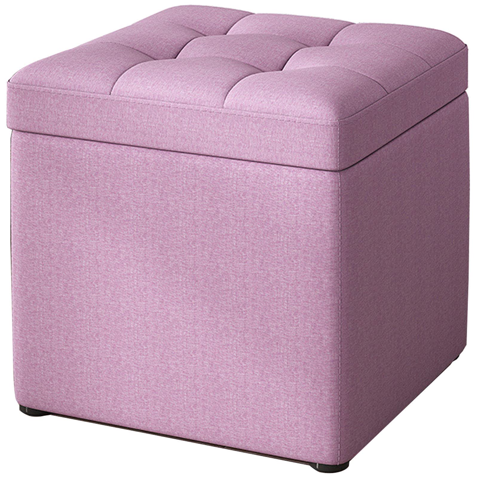 Pouf de rangement avec design à clapet pour gagner de la place avec élégance