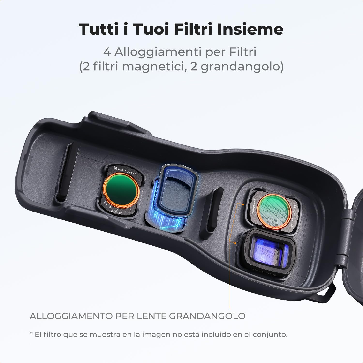 K&F CONCEPT PT61 Custodia Protettiva Compatibile con DJI Osmo Pocket 4/Pocket 3 con Spazio Filtri, Guscio Rigido con Interno Morbido, Design Esclusivo, Apertura Facile