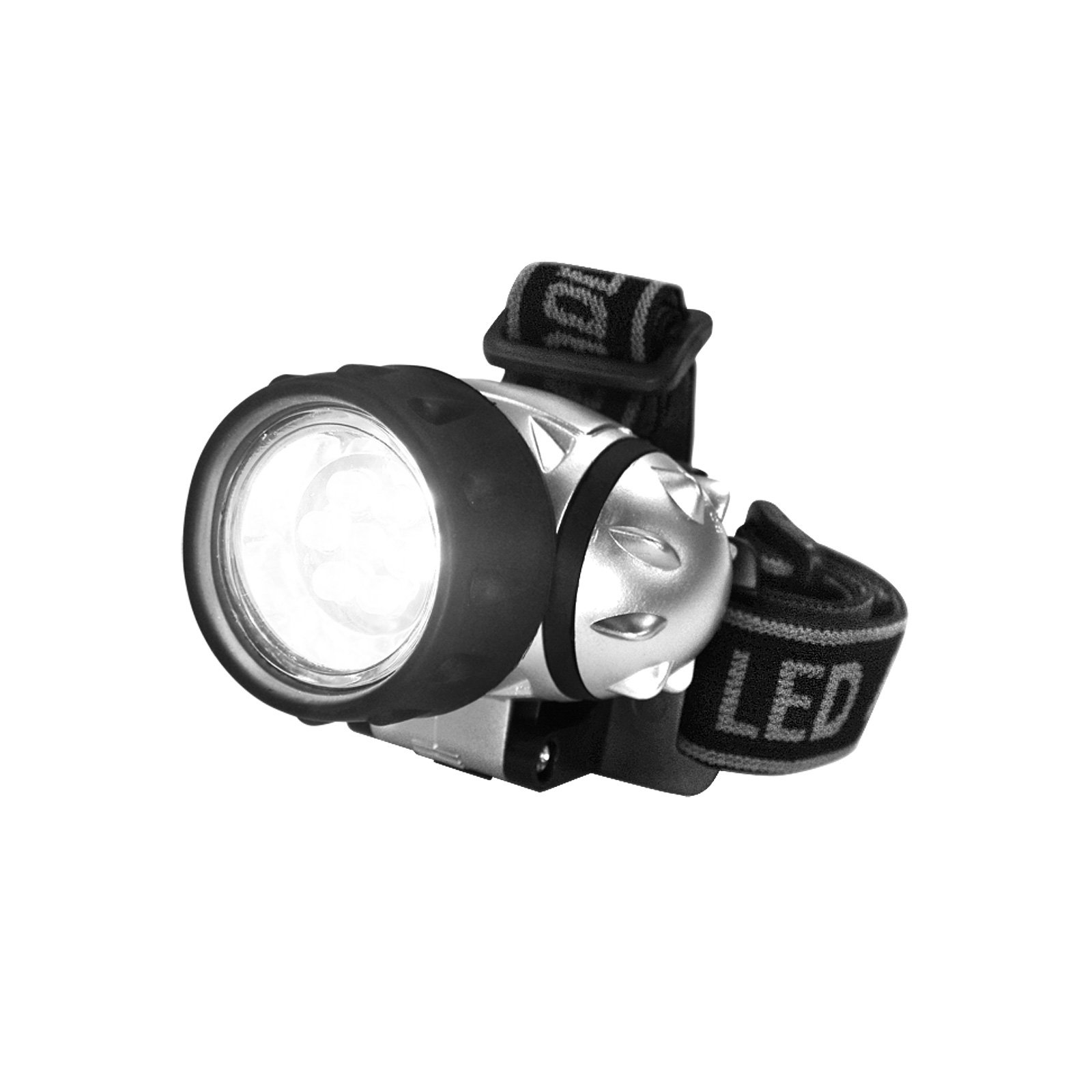 Eaxus® Lampe Frontale à 7 LED - Lampe de Lecture/Lampe Frontale à 3 Modes d'éclairage, avec 3 Piles AAA, Noir