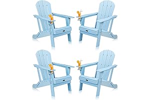 VINGLI Plastic Adirondack Chairs