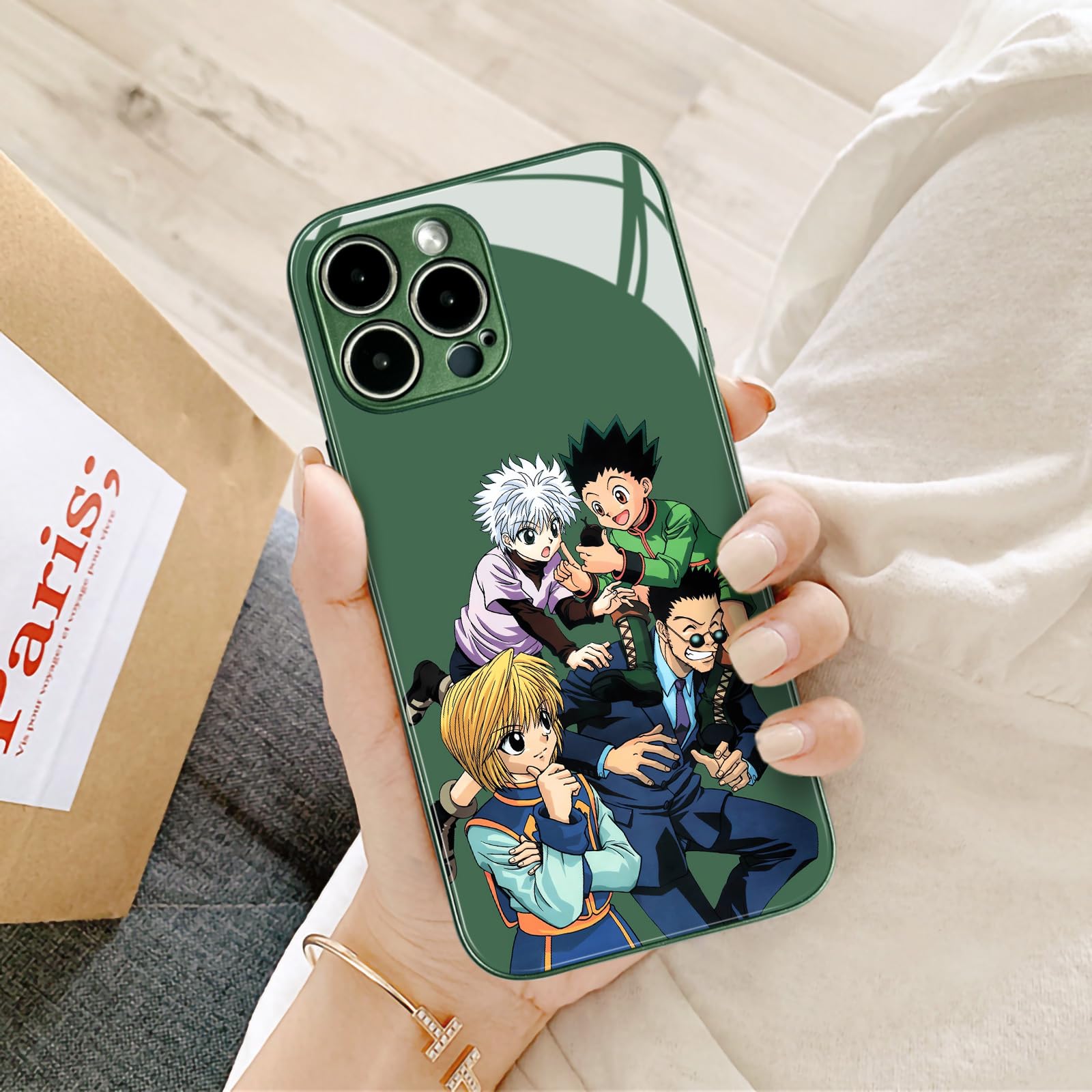 Amazon.com: Akatxezy Gon Killua Kurapika Anime Case for iPhone 13, Hunter x Hunter Green 9H Tempered Glass Back + Soft TPU Bumper Cover Shell : Cell Phones & Accessories Amazon.com: Akatxezy Gon Killua Kurapika Anime Case for iPhone 13, Hunter x Hunter Green 9H Tempered Glass Back + Soft TPU Bumper Cover Shell : Cell Phones & Accessories