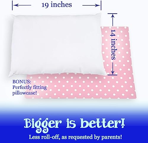 Miniatura 3 de Almohada y funda de almohada para niños pequeños, hipoalergénicas y fabricadas en Estados Unidos. Ideal para cuna, cama y viajes. Suave y