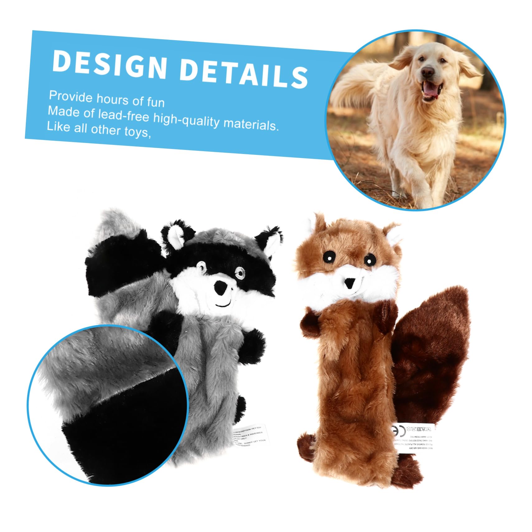 INOOMP 9piezas Juguetes De Peluche para Perros Squeaky Interactivos Juguetes Resistentes para Masticar para Cachorros y Perros Pequeños