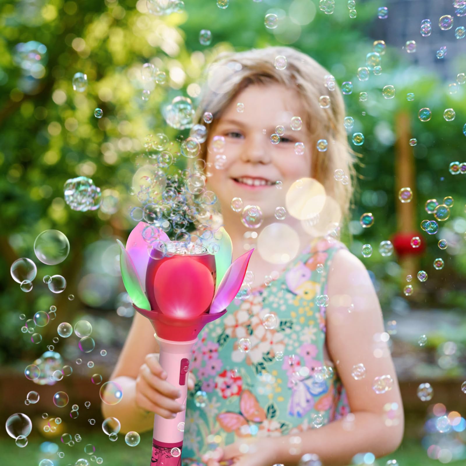 Sparabolle Di Sapone Bambini, Bubble Gun Ape Lotus Bambini, Macchina Bolle Sapone Elettrica Con Soluzione per Bolle, Pistola Bolle Di Sapone Matrimonio 10000+ Bolle/Minuto, Per Esterni/Feste/Matrimoni