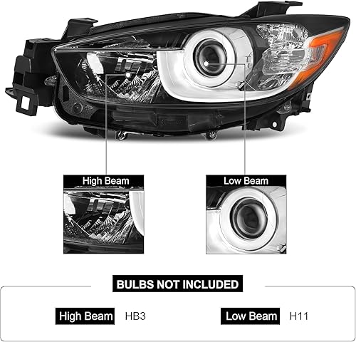 Miniatura 2 de Daume Conjunto de faros compatibles con Mazda CX-5 2013-2016 Mazda CX-5 2013 Mazda CX-5 2014 Mazda CX-5 2015 Mazda CX-5 2016 Mazda CX-5 13 Mazda