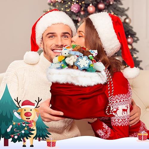 Miniatura 3 de Juguetes de animales de Navidad, patos de goma de Navidad, oso, pingüino, copo de nieve, alce, juguete para la ansiedad, juguetes para aliviar el