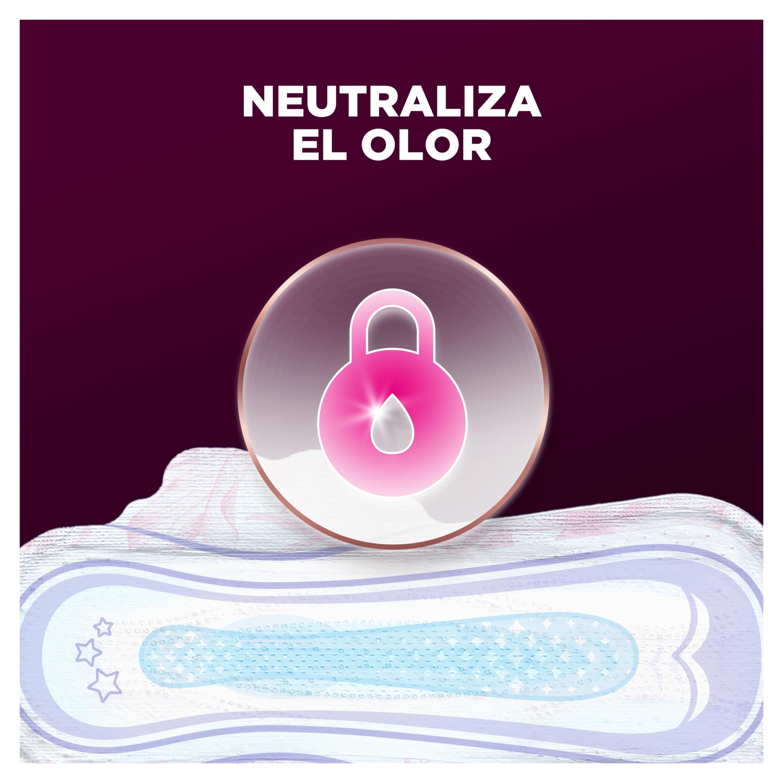 Ausonia Compresas Ultra Plus Noche Con Alas, 50 unidades, Protección Y Ligero Aroma Todo En Uno (Más Anchas En La Parte Trasera) — view 6