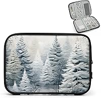 Vista 14 de Trees Electronics - Funda organizadora de viaje, accesorios tecnológicos, bolsa de almacenamiento de cables para cables, cargador, teléfono, disco