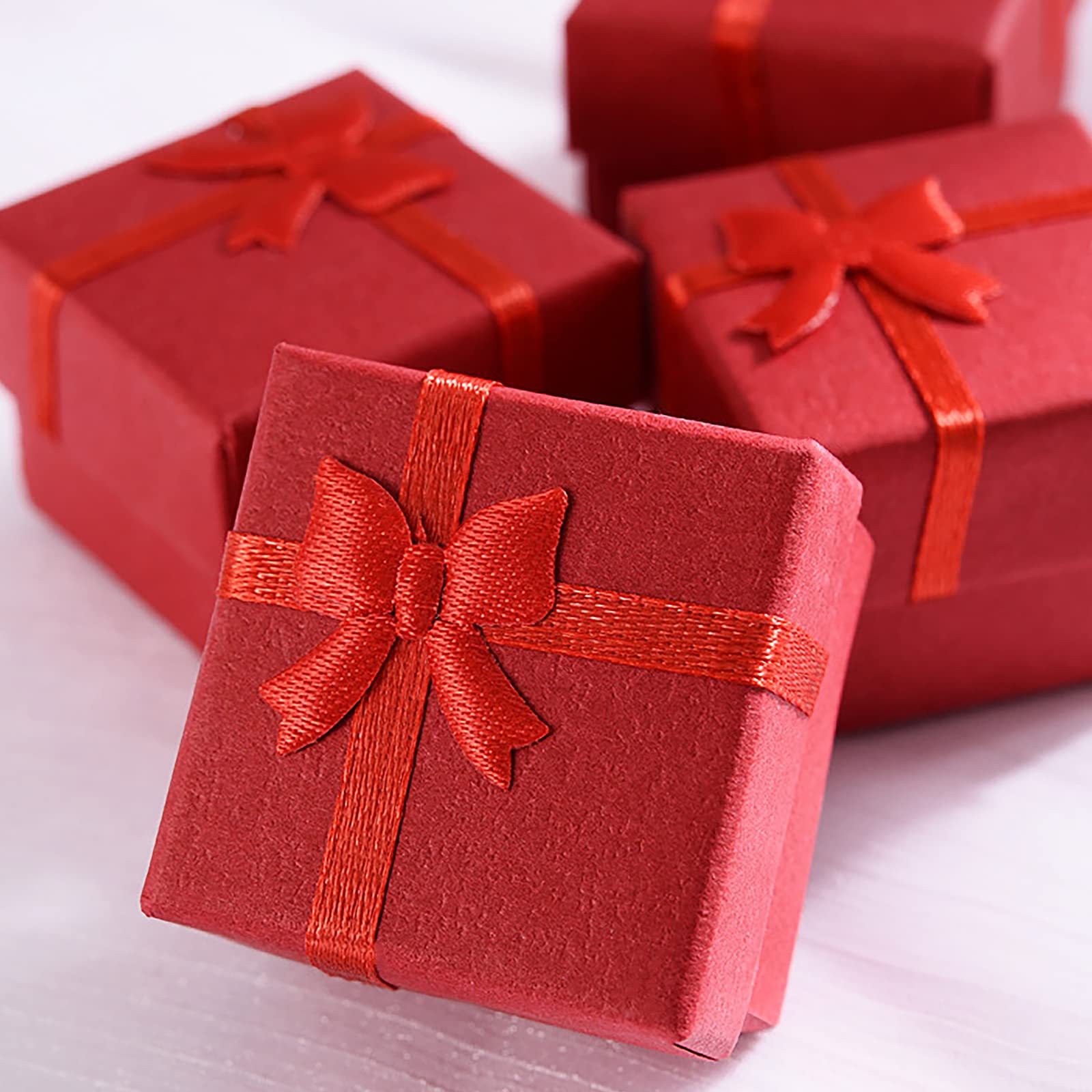 Lusso Bianco Cartone Bracciale Collana Gioielli Scatole E Sacchetto Di Imballaggio Con Logo - Foto 10