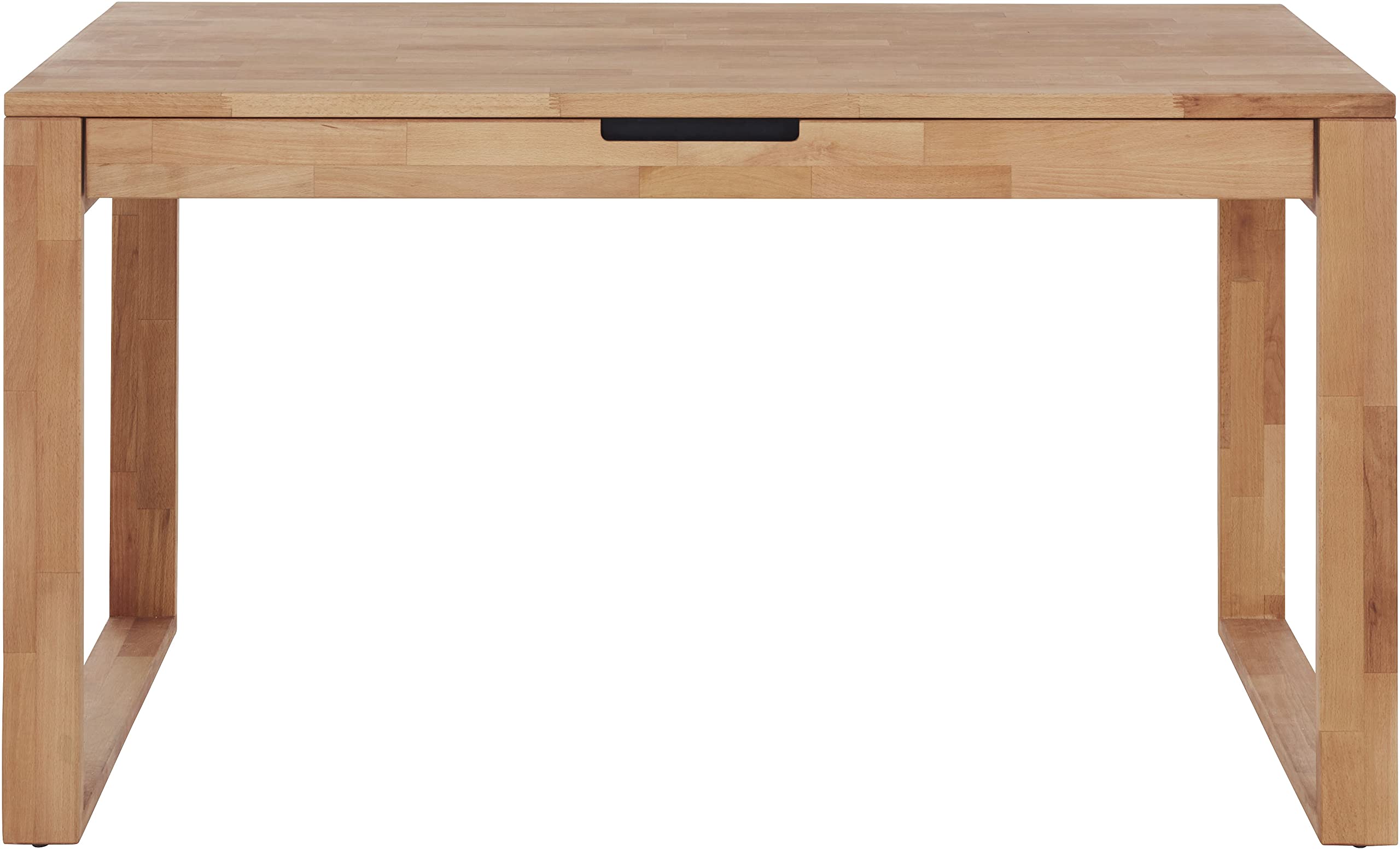 Schreibtisch mit Schublade Buche massiv geölt 140x70 cm