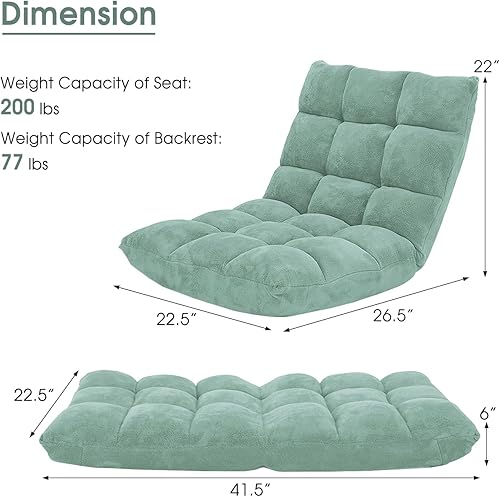 Miniatura 97 de Giantex - Sofá plegable que se convierte en cama, para videojuegos, descansar, sentarse, ajustable, reclinable Púrpura,Rosado,Negro