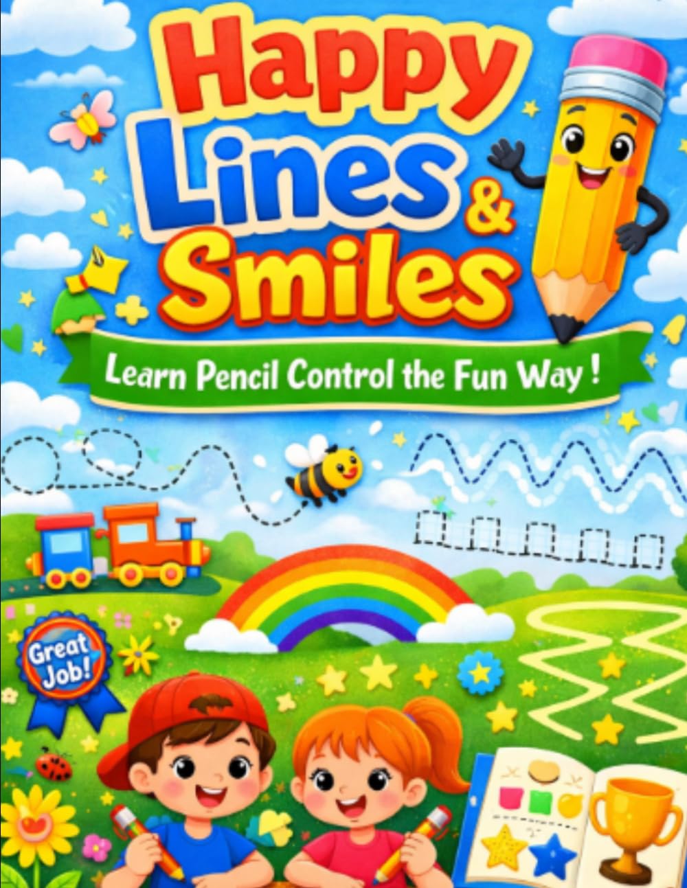 Happy Lines & Smiles: Learn Pencil Control the Fun Way