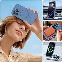 Vista 298 de Miracase Funda diseñada para iPhone 13 Pro Max con protector de pantalla, [forro de microfibra suave antiarañazos], funda protectora de silicona