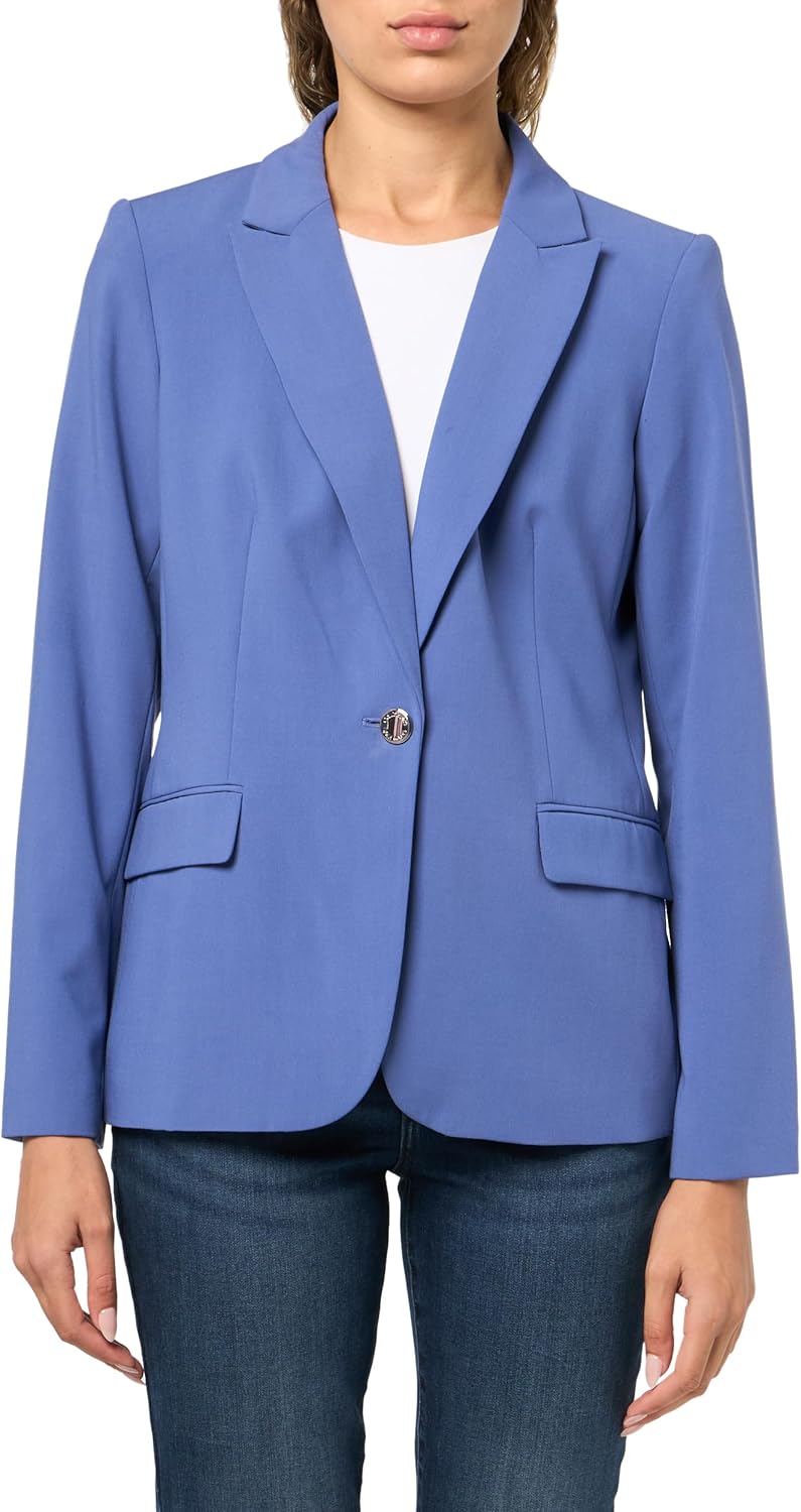 Calvin Klein Women's Stand Up Collar Open Front Structured Long Sleeve Jacket