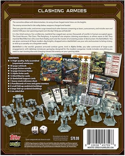 Miniatura 4 de Catalyst Game Labs BattleTech Alpha Strike Box Set – Sci-Fi Mech Miniatures Wargaming – Set de inicio de juego rápido para entusiastas de los juegos
