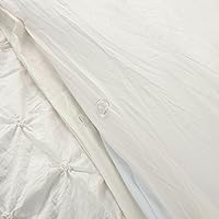 Vista 4 de Lush Decor Ravello - Juego de funda de edredón con textura de 3 piezas de lujo, decoración tradicional de dormitorio inspirada en glamour y granja