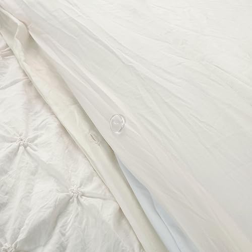 Miniatura 4 de Lush Decor Ravello - Juego de funda de edredón con textura de 3 piezas de lujo, decoración tradicional de dormitorio inspirada en glamour y granja,