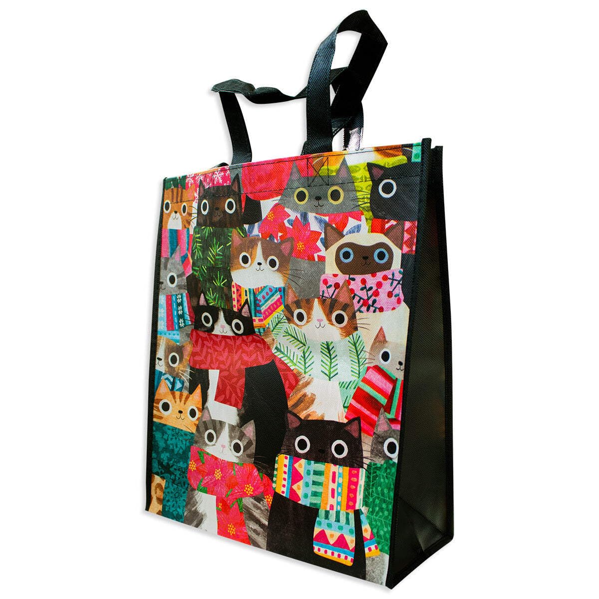 Wintry Cats Reusable Shopping Bag by Galison 9780735381476