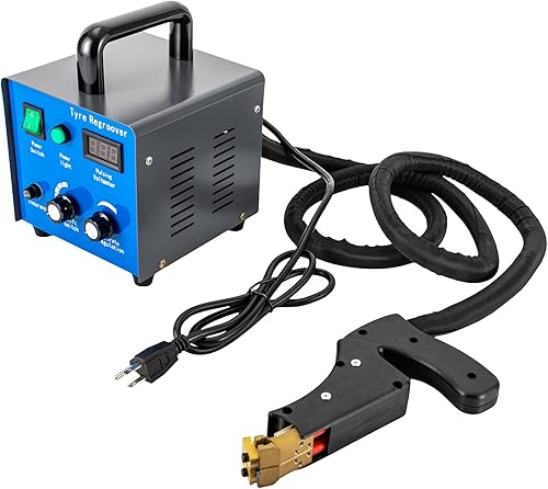 Miniatura 2 de Herramienta de ranurado de neumáticos de 110 V 450 W, cortador de fresadora de neumáticos de hierro con 20 cuchillas, temperatura de calentamiento