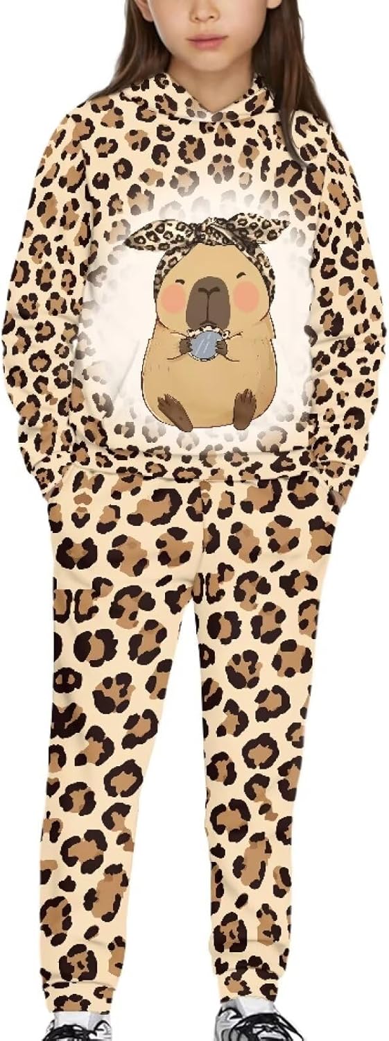 DISNIMO Girls Outfits 2 Piece Hoodies Sweatshirt Pullover and Pants Jogger Sweatpants Fall Winter Clothing Set