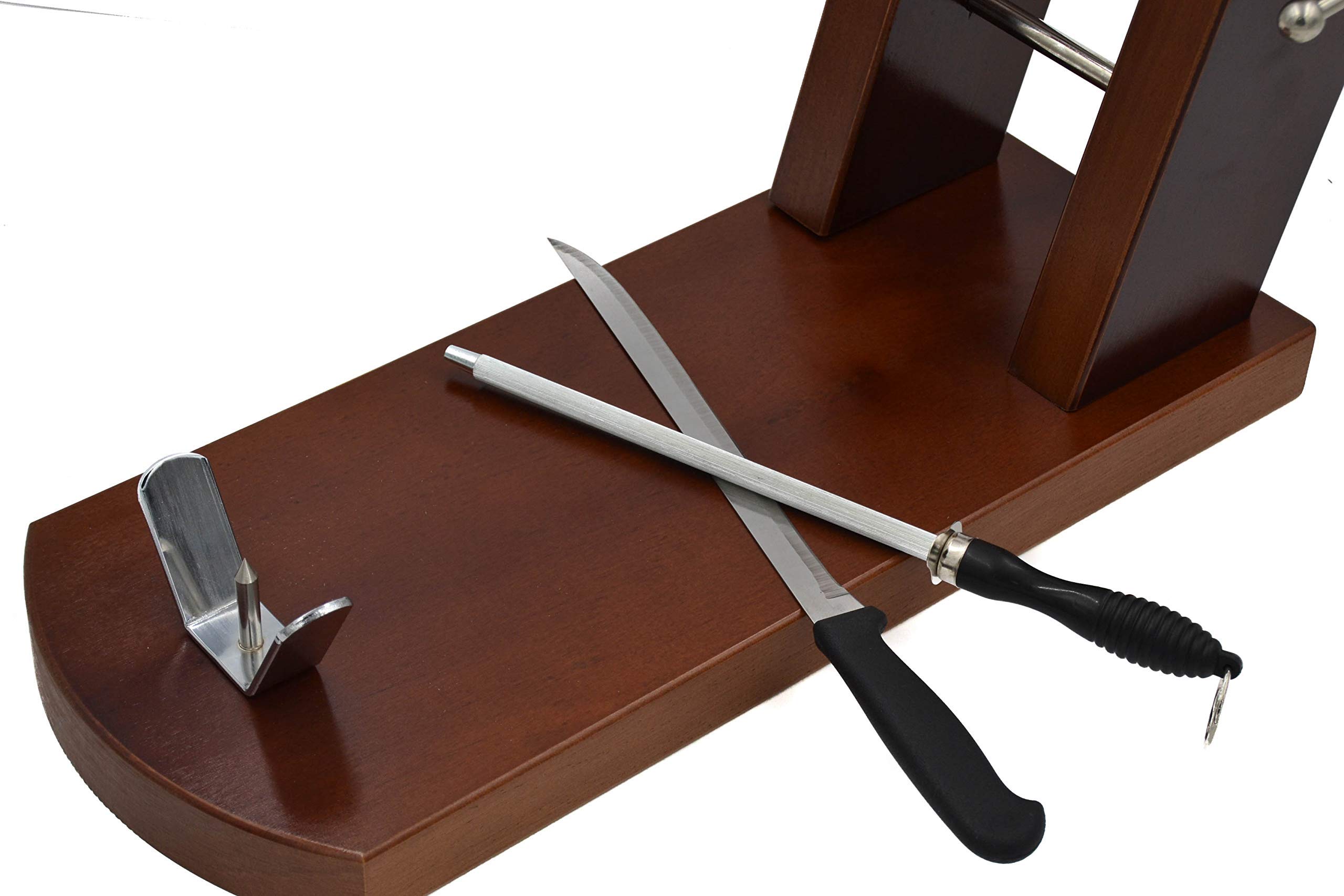FERRETERIA LEPANTO JAMONERO Rioja Nogal + Cuchillo + CHAIRA + Cubre JAMÓN - LepantoHouse