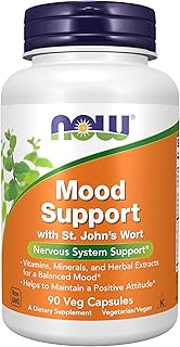 NOW Foods Supplements, Mood Support with St. John's Wort, Nutrient and Herbal Extracts, 90 Veg Capsules