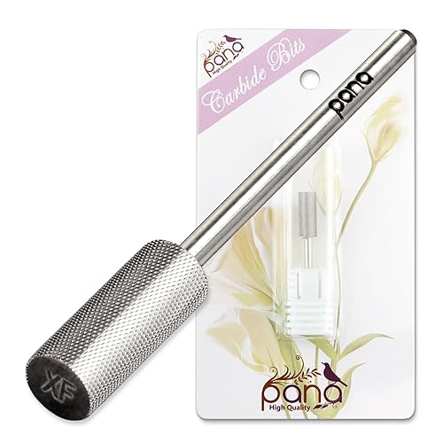 PANA Broca de uñas de gel acrílico o gel duro de eliminación rápida para manicura y pedicura, profesional o principiante, mango de 332 pulgadas