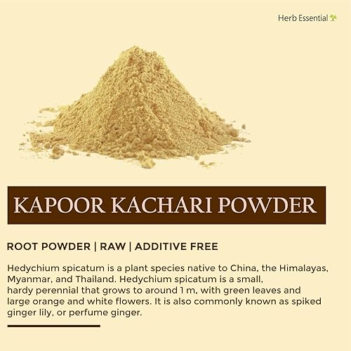 Miniatura 3 de Herb Essential Kapoor Kachari Polvo de 3.52 onzas (3.53 oz)  Raíces de Hedychium Spicatum 100% puro y natural con púas de lirio de jengibre,
