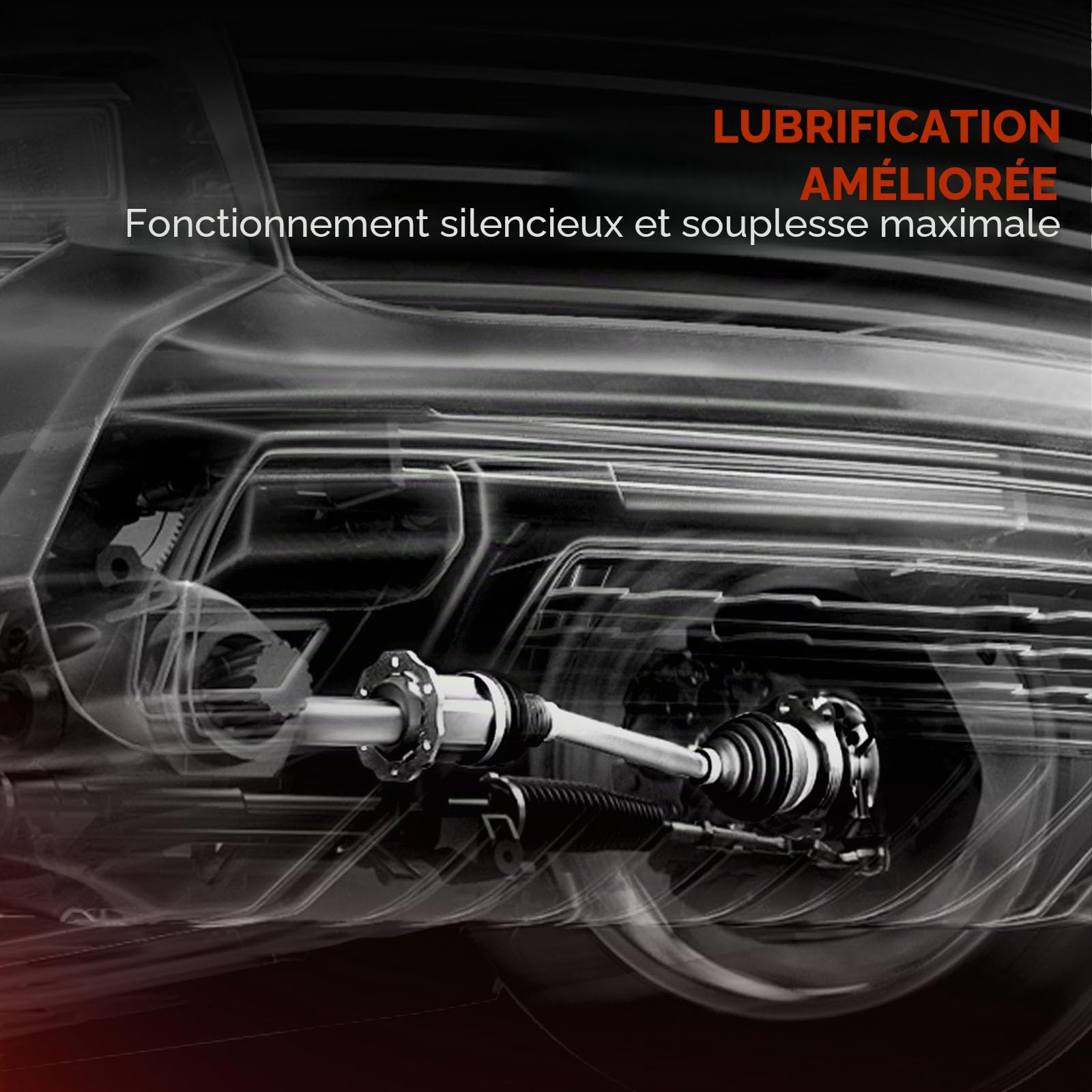 Frankberg Arbre de Transmission sans Couronne ABS Avant Gauche Compatible avec A3 8P1 Golf VI 5K1 Pas.sat CC 357 Tou.ran 1T1 1T2 1T3 Oct.avia II 1Z3 1Z5 Leon 1P1 Remplacer# 3C8407271