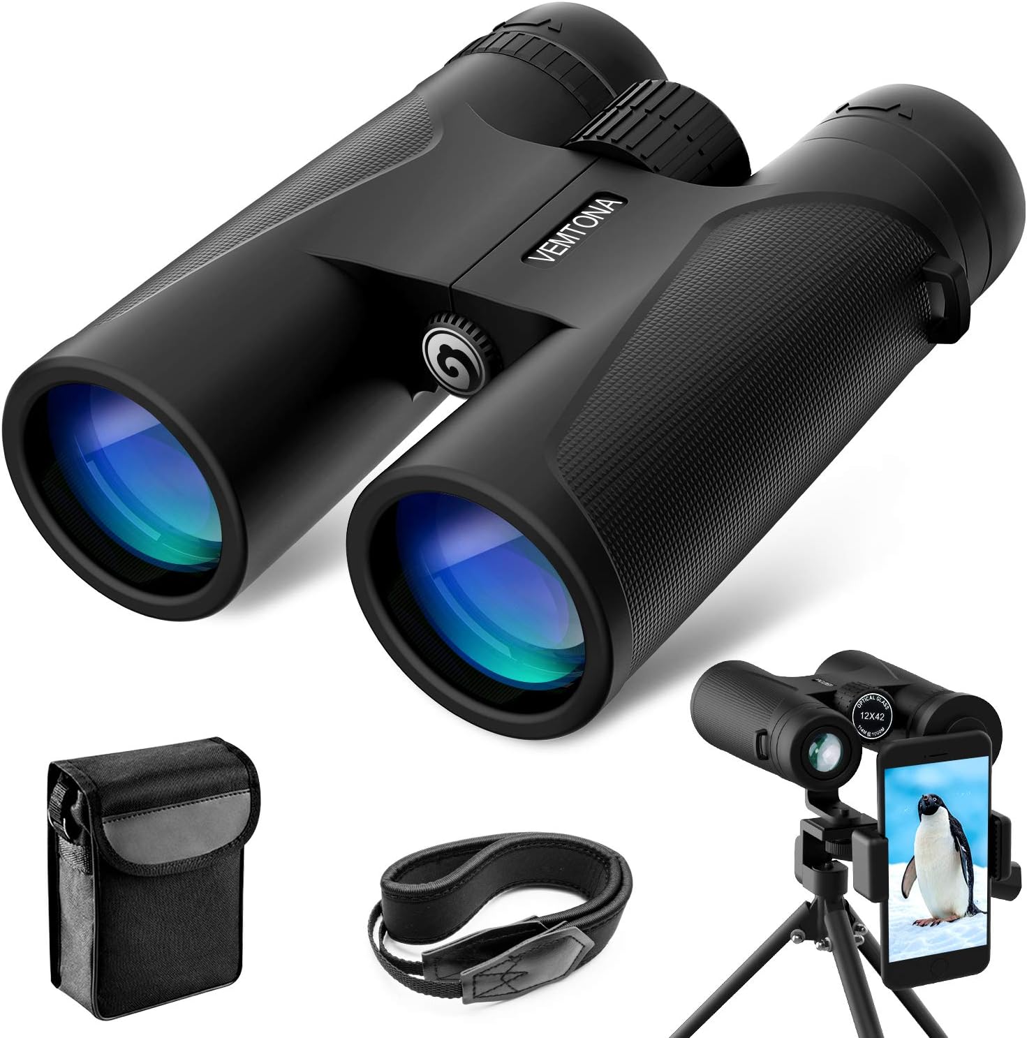 VEMTONA 12X42 Binocular for Adults - Polar Series