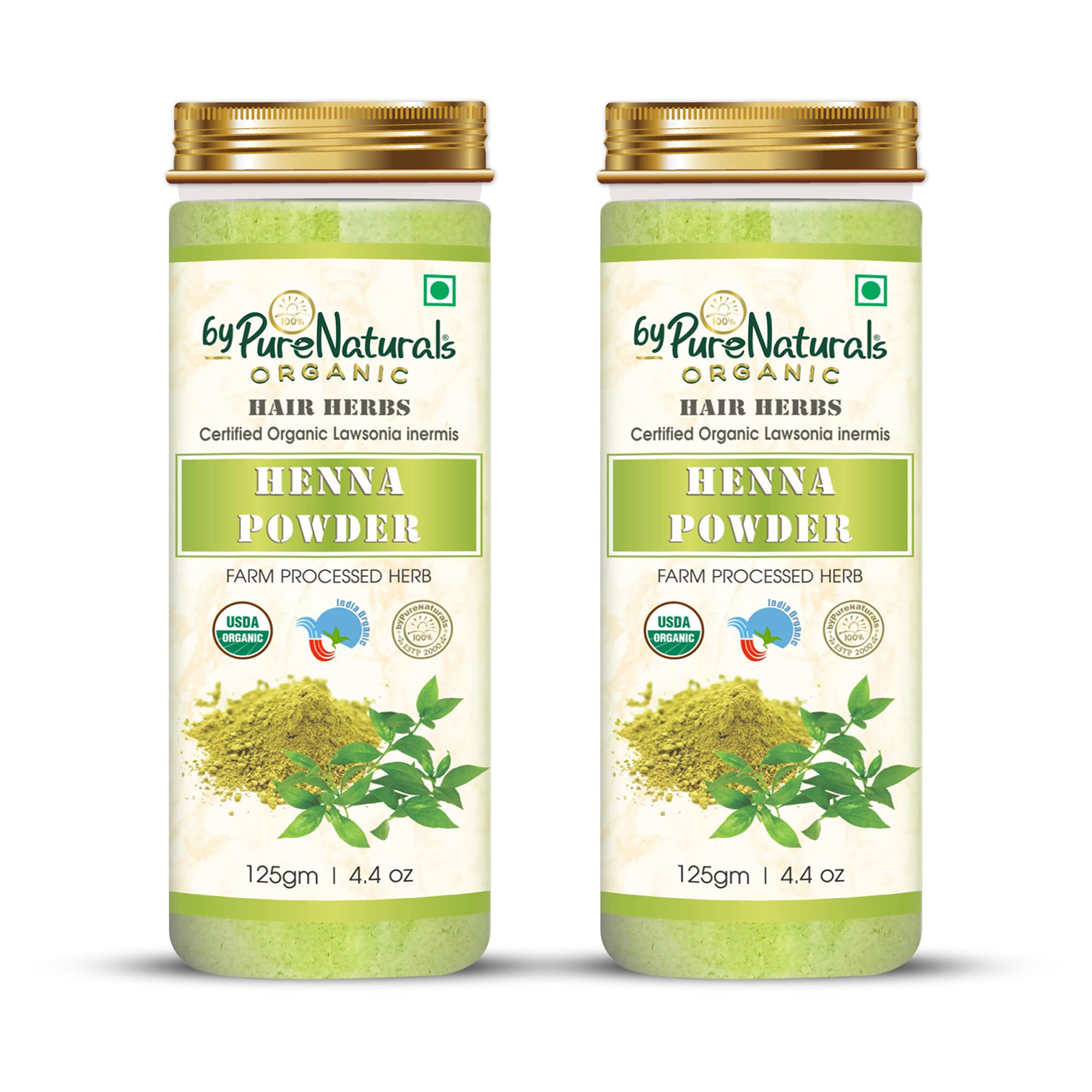 byPureNaturals 100% Natural Herbal Henna Powder for Natural Hair Color- 125gm (Pack of 2)-picture-49