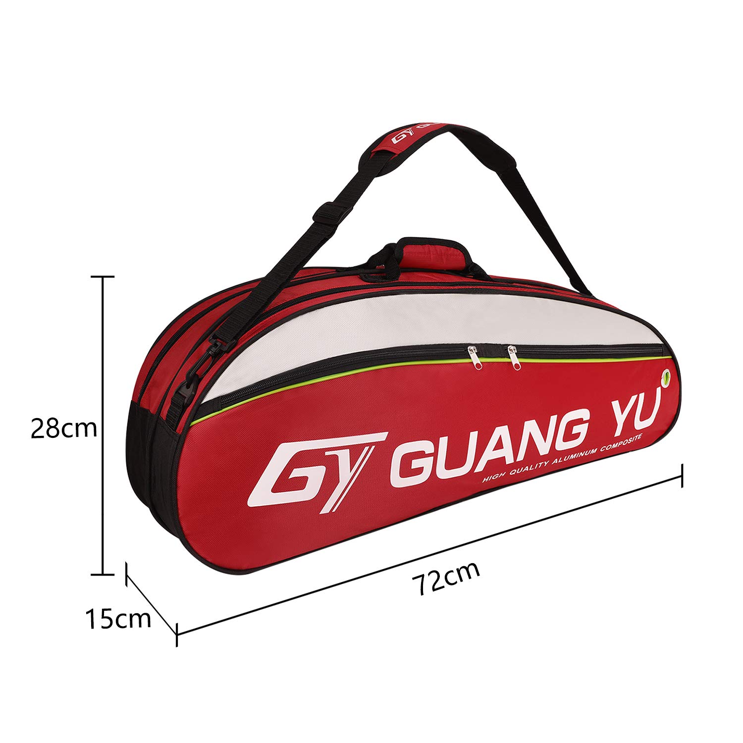 TINAYAUE Sac de rangement étanche pour raquettes de badminton pour 2 à 6 raquettes de tennis, sac de rangement étanche, sac fourre-tout portable, équipement de sport, simple organisateur de raquettes