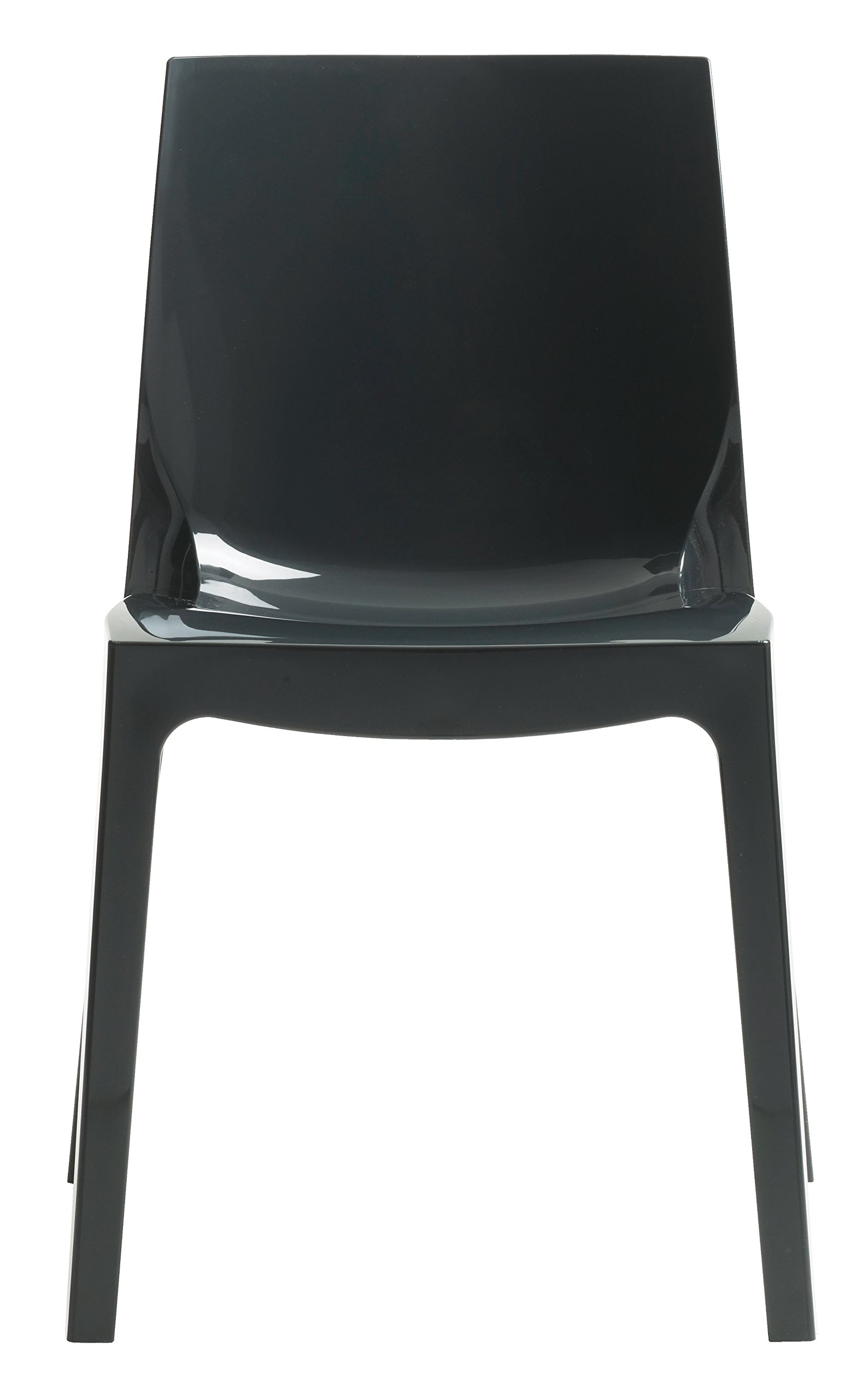 Sedia Ice Higlopp Antracite Lucido - Impilabile, Per Cucina O Bar - Foto 5