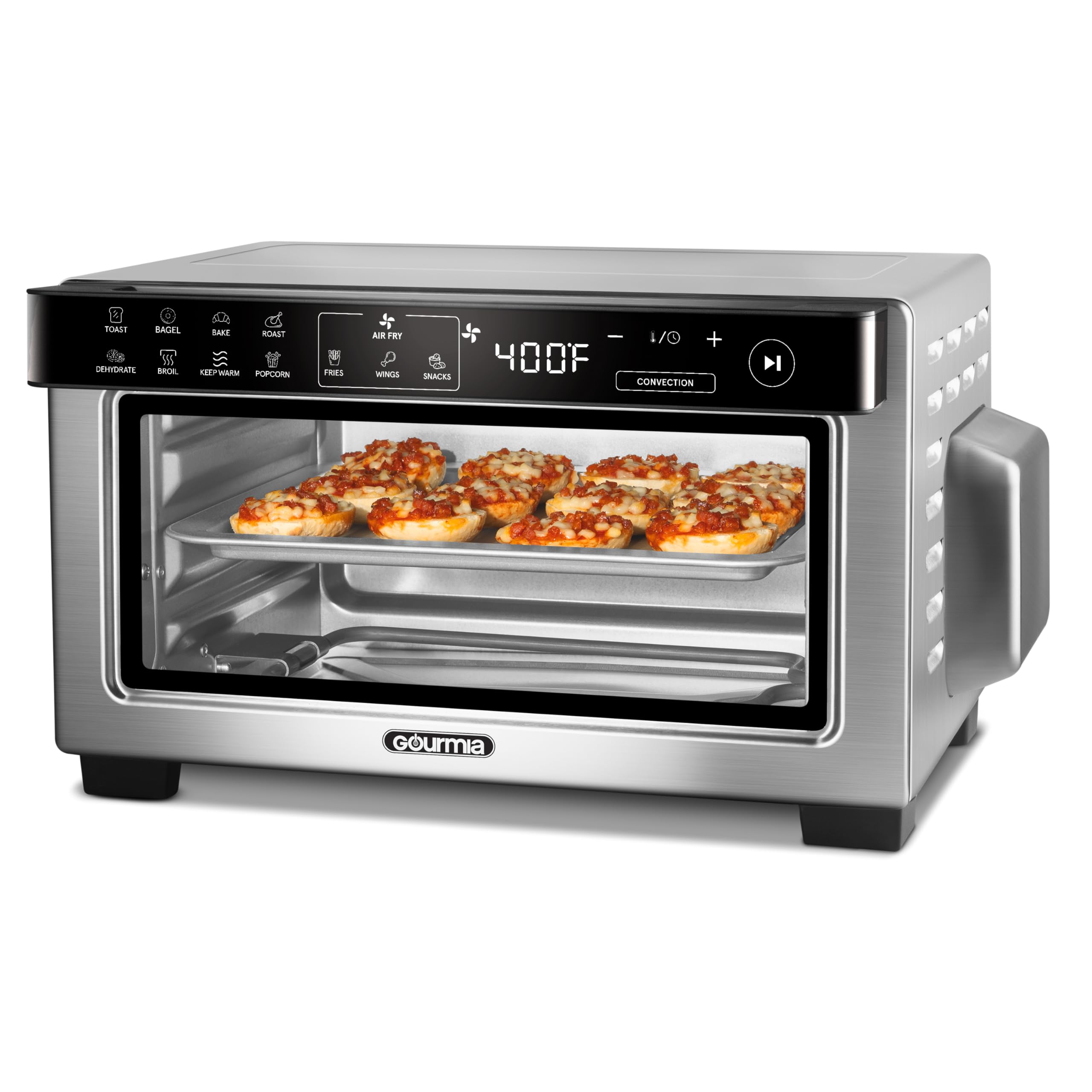 Gourmia Toaster Oven Digital Air Fryer 10qt fits 9 inch pizza