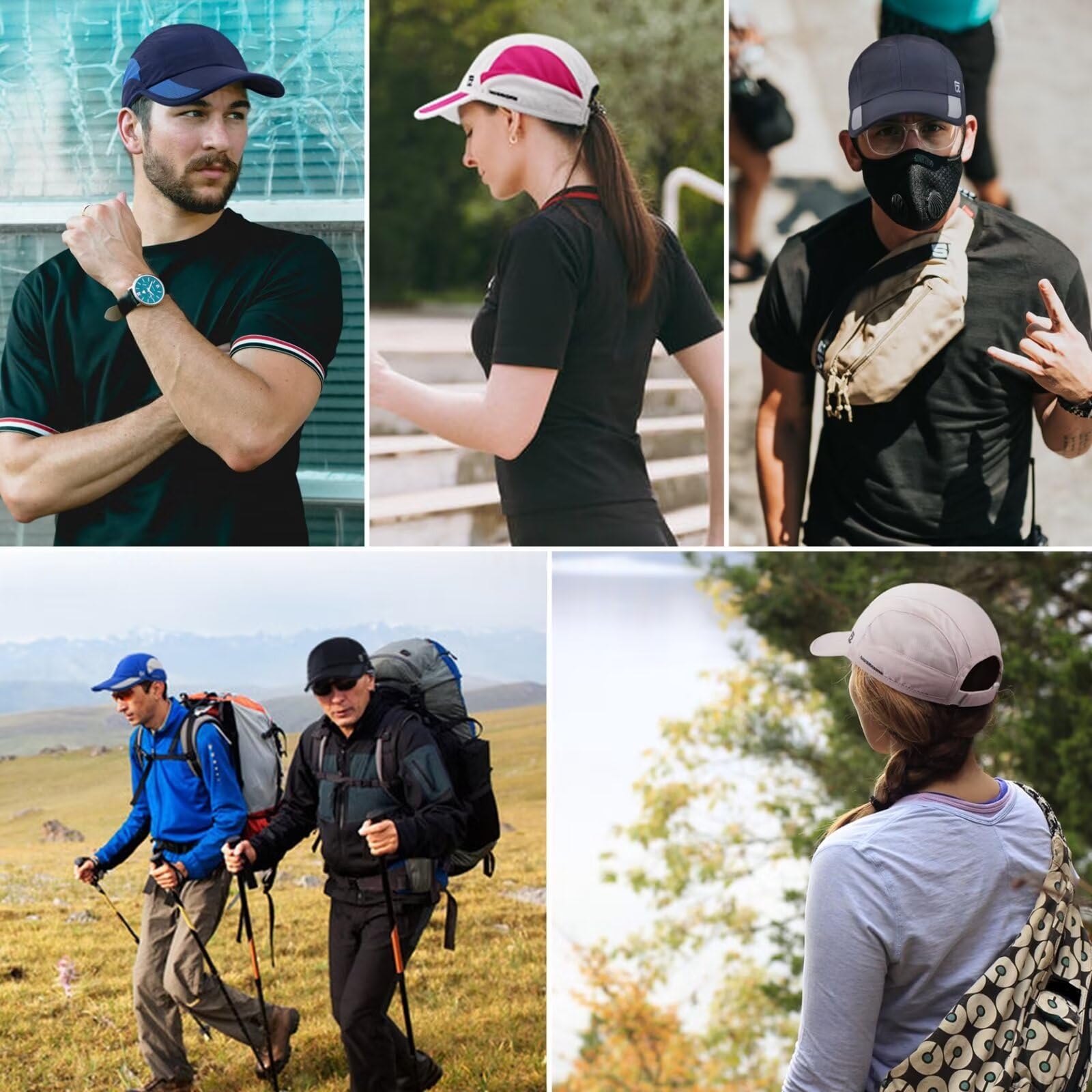 GADIEMKENSD Gorra para Correr Al Aire Libre De Secado Rápido y Transpirable De Sólo