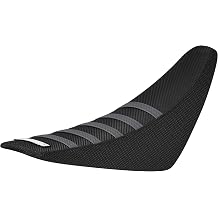 Enjoy Mfg Seat Cover - Compatible with EBOX1-EBOX2 V2-EBOX3 Electric Bike Off-Road Motocross - #497 All Black with Grey Ribs