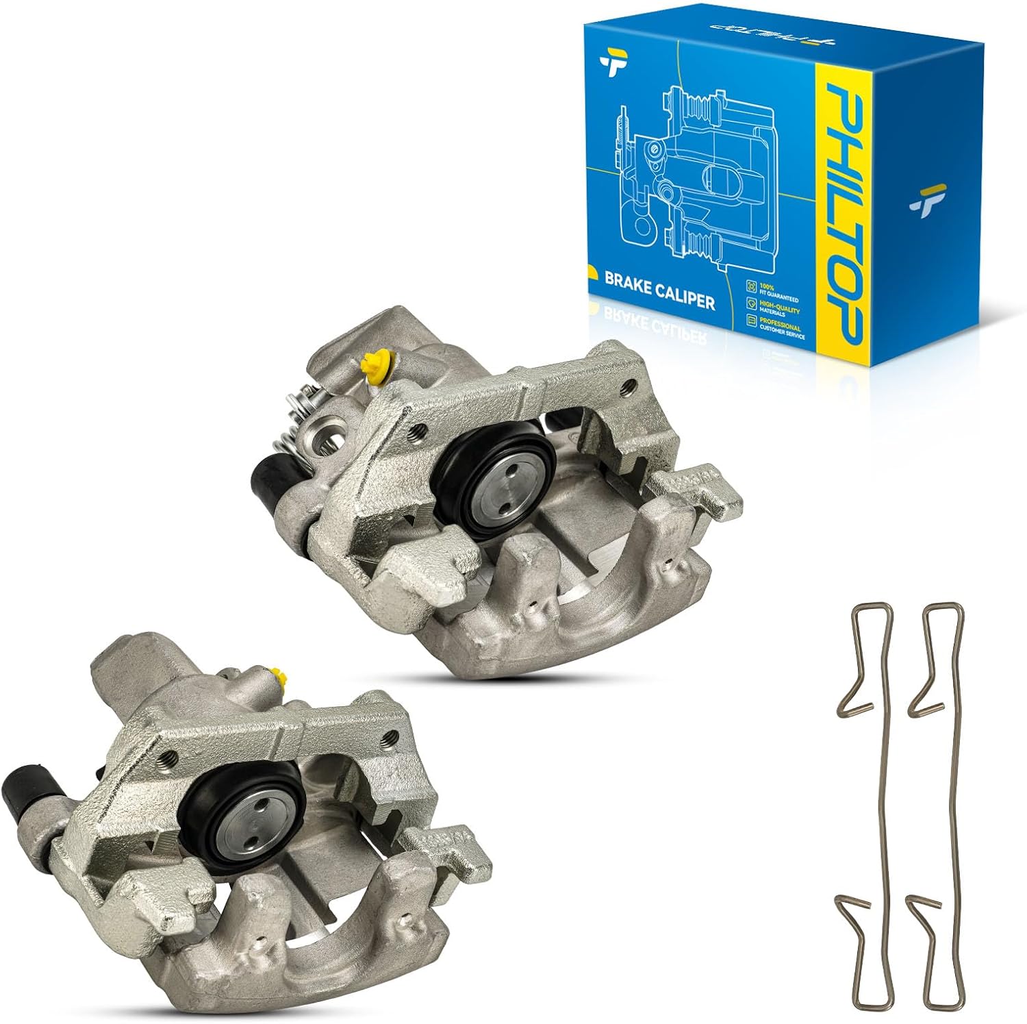 PHILTOP Rear Brake Caliper Compatible with 2013-2016 Escape, 2013-2018 C-Max, 2009-2013 3, 19-B6284A, 19-B6285A