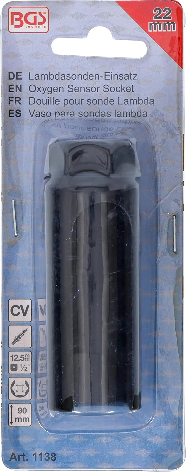 BGS 1138 | Oxygen Sensor Socket | 12.5 mm (1/2") Drive | 22 mm