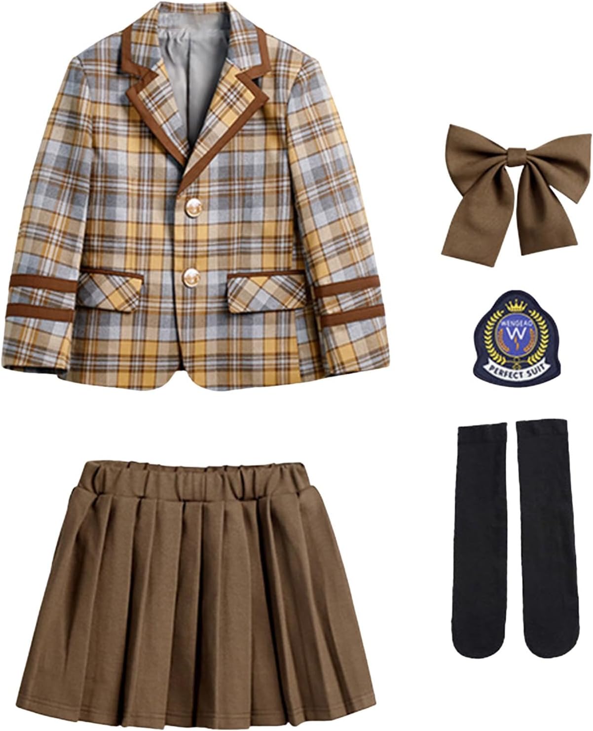 子供服 セットアップ 子供 スーツ ガールズ フォーマル 卒業式 小学生 蝶ネクタイ付き 韓国 制服 スカート セット 女児 おしゃ