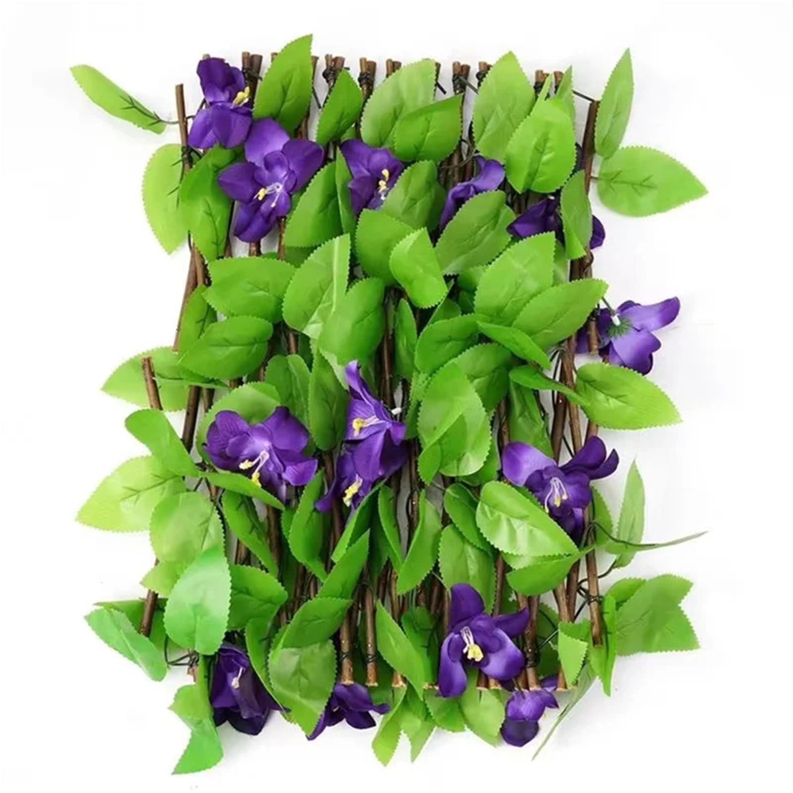 40Cm Simulation Fence Garden Decorative Plants Artificial Flower Retractable Privacy Fence