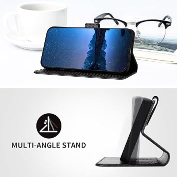 ZXL Black Case for Redmi Turbo 4 Wallet Case Card Holder Magnetic Kickstand Leather Flip Protective Case Wallet for Redmi Turbo 4