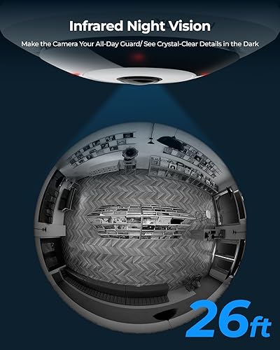 Miniatura 6 de REOLINK PoE - Cámara IP ojo de pez con visión de 360, cámara interior de 6MP para seguridad en el hogar y la oficina, detección humana inteligente,