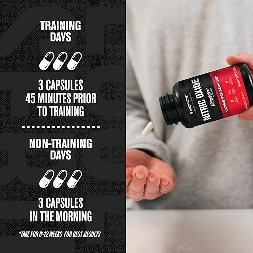 Miniatura 5 de Jacked Factory Essentials - Potenciador de óxido nítrico, silicato de L-arginina patentado de 1500 mg para antes del entrenamiento para crecimiento