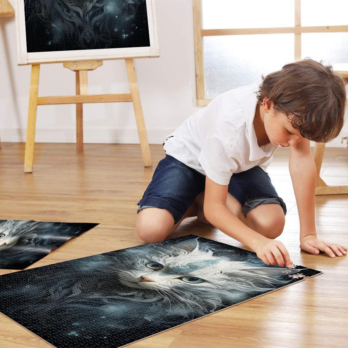 Jouets de Jeu pour Cadeau Familial Art de l'énigme Animale Puzzle 2000 pièces pour Adultes 70x100cm décoration Murale à partir de 14 Ans