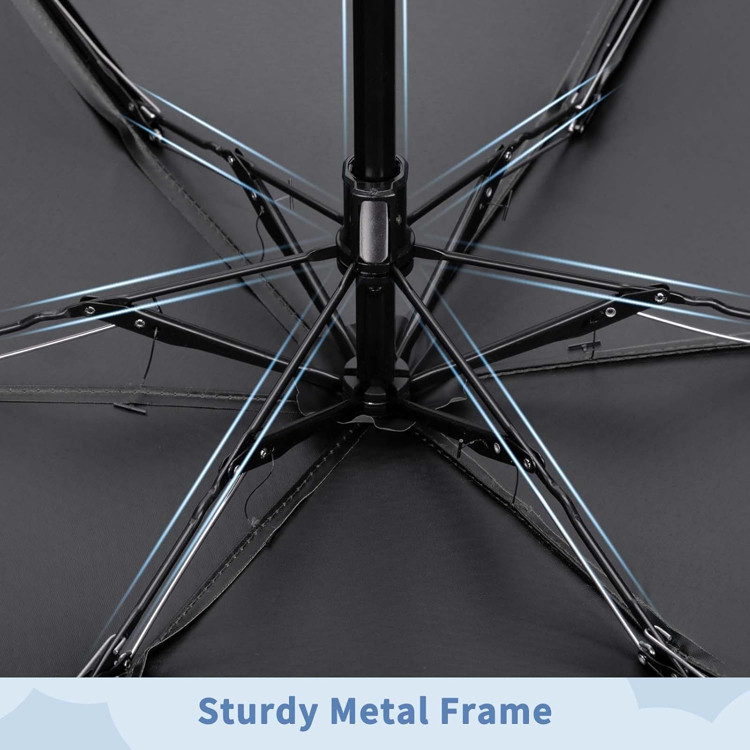 Yoobure Travel Umbrella Portable Compact Umbrellas, Pocket Mini for Purse, Umbrellas for UV Sun & Rain Small for Backpack, Umbrella with Case Folding for Kids Women - Image 8