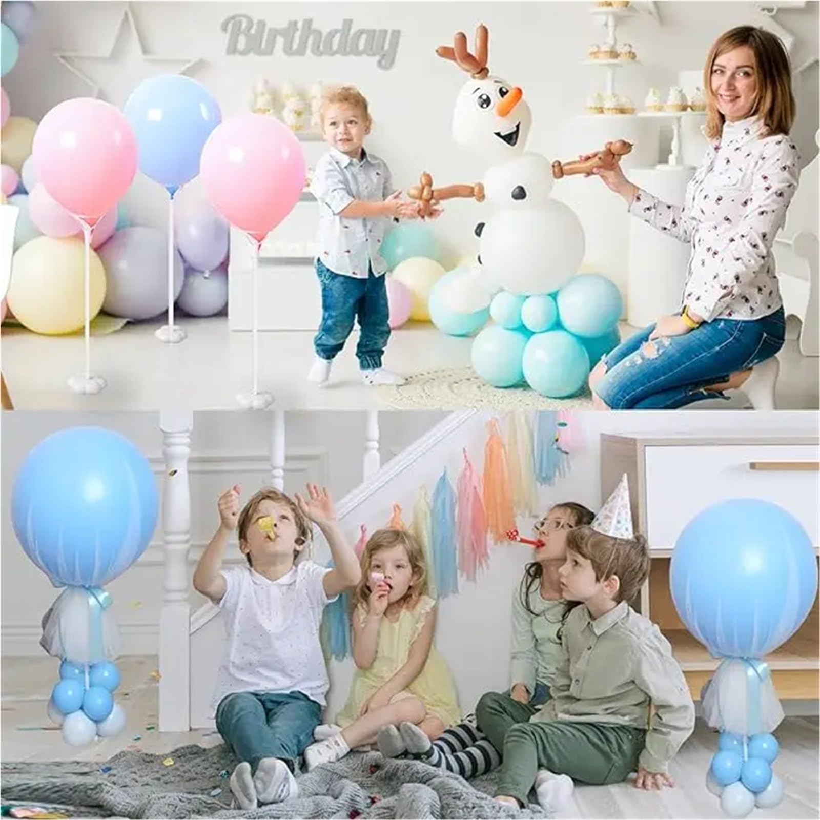 Stojak na balony 30 szt. Stojak na balony Podstawa z kwiatem śliwy balon Podpórka Balon biurko