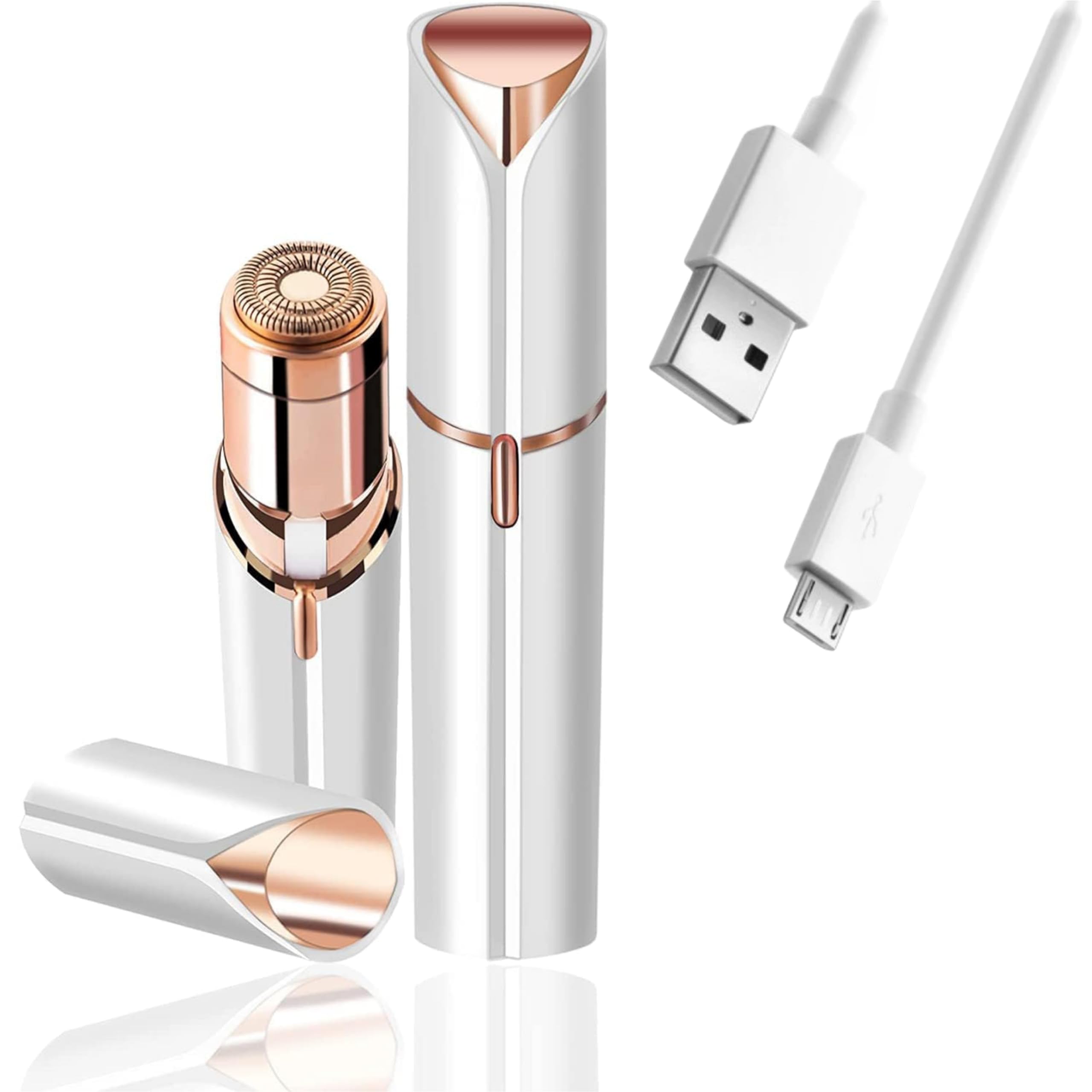 Eyebrow Hair Removal USB Rechargeble Pain Less Flawless Machine for Women & Men - Face, Chin, Cheek, Eyebrow, Upper Lip Hair Remover for Women - Lipstick Shaped (Eyebrow Trimmer) (B0CVBBP1NF) Amazon Price History, Amazon Price Tracker