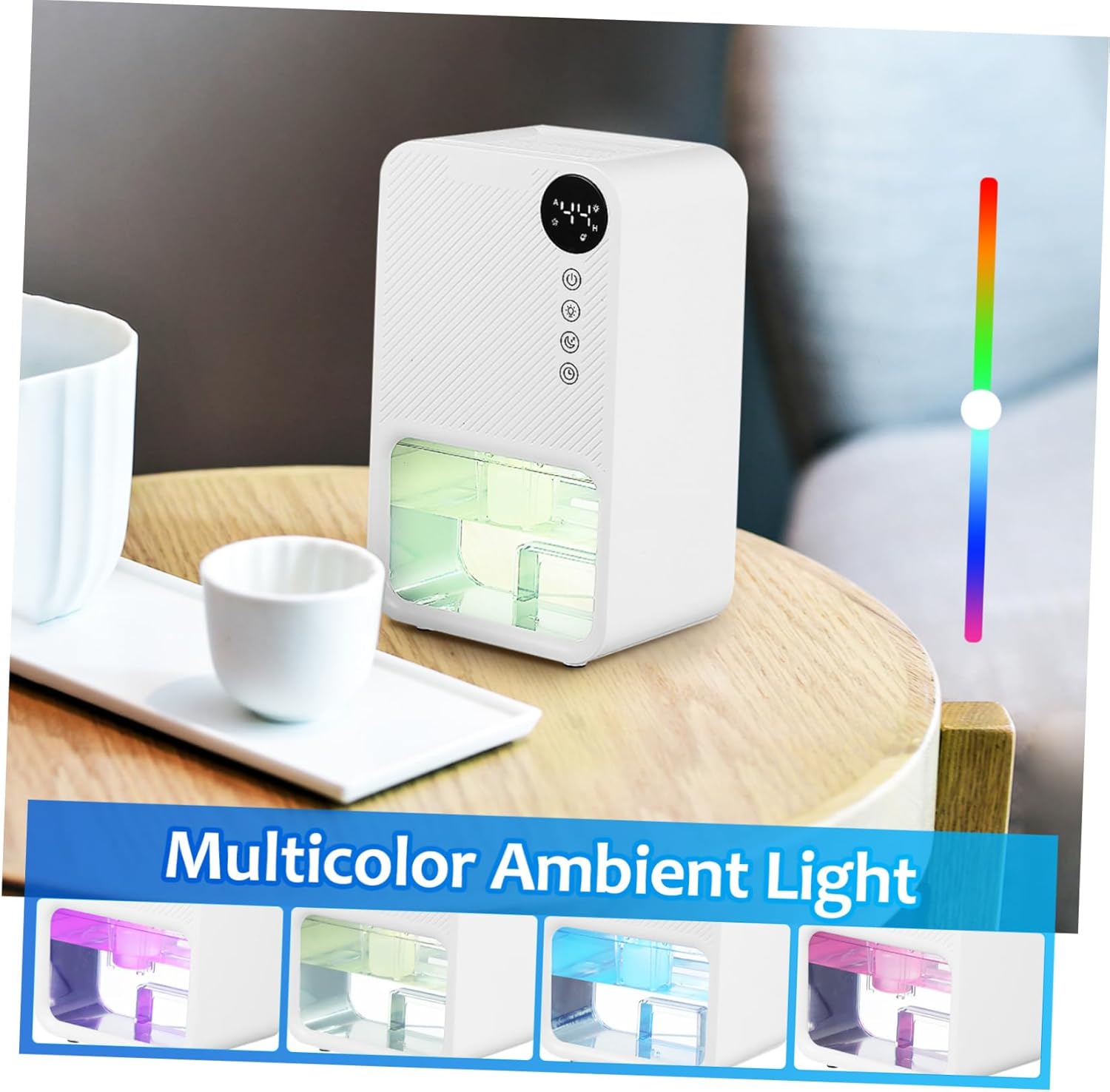 Small for Home Lightweight Portable Safe Operation with Auto for Bedroom Bathroom Basement Use Moisture Absorber with US Plug